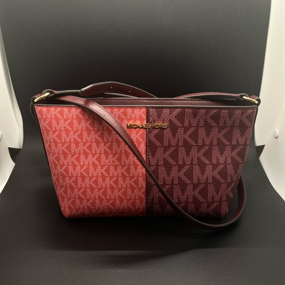 Michael Kors Two-Tone Red Shoulder Bag